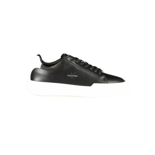 Calvin Klein Leather Sneaker Black White Contrast Premium
