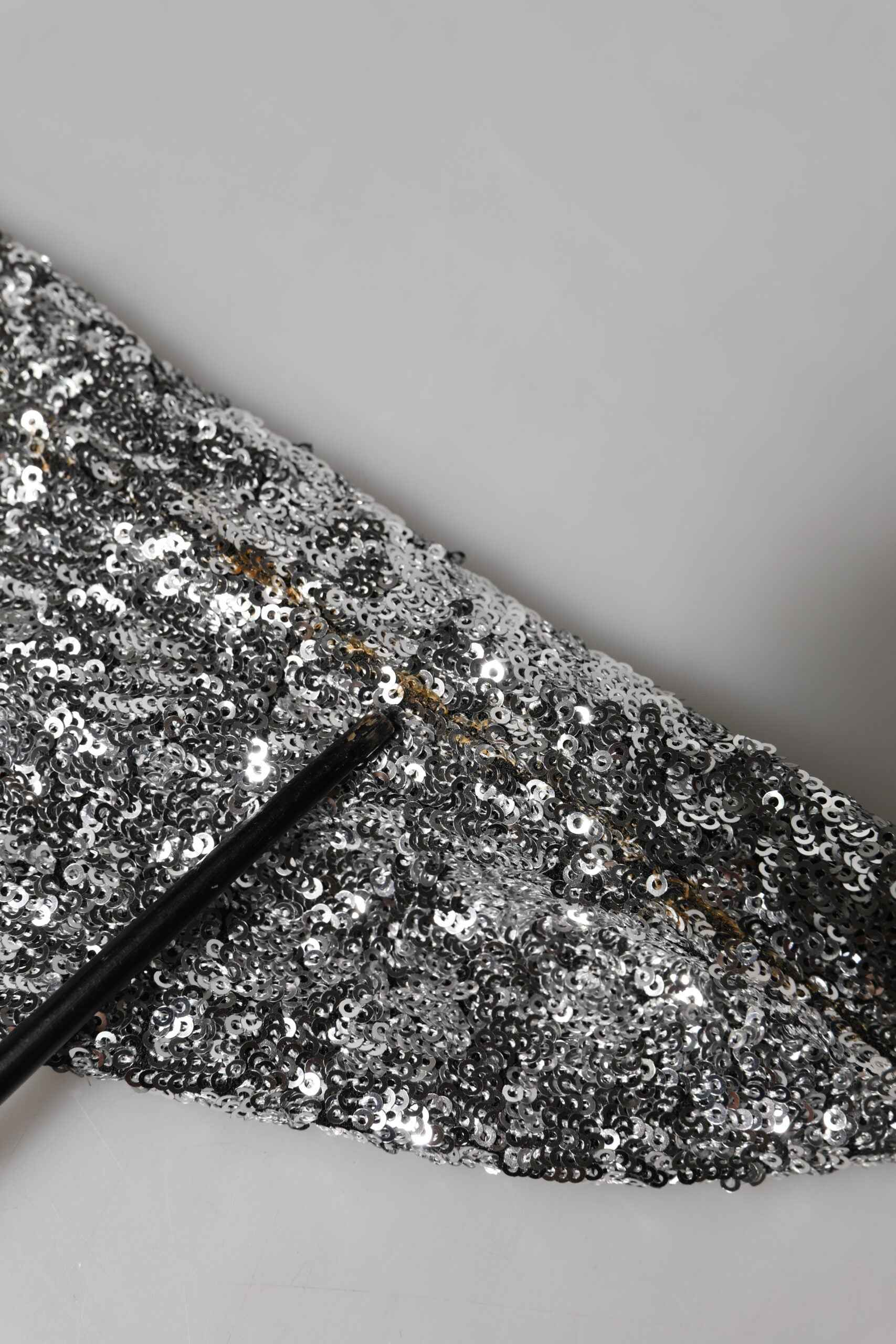 Dolce & Gabbana High Heel Boots Sequins Glitter - Zilver