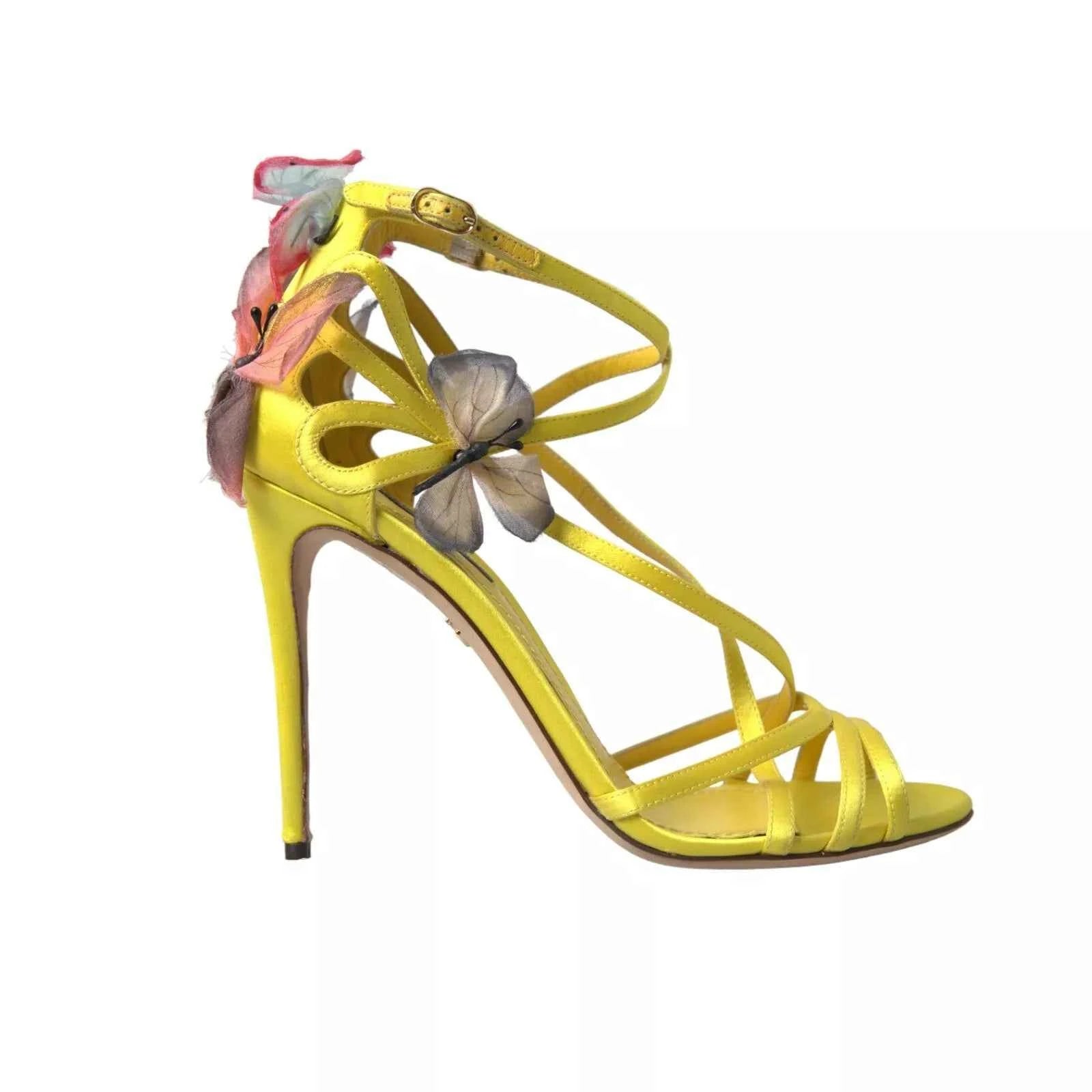 Dolce & Gabbana Heels Sandaal Leer – Geel/One Size