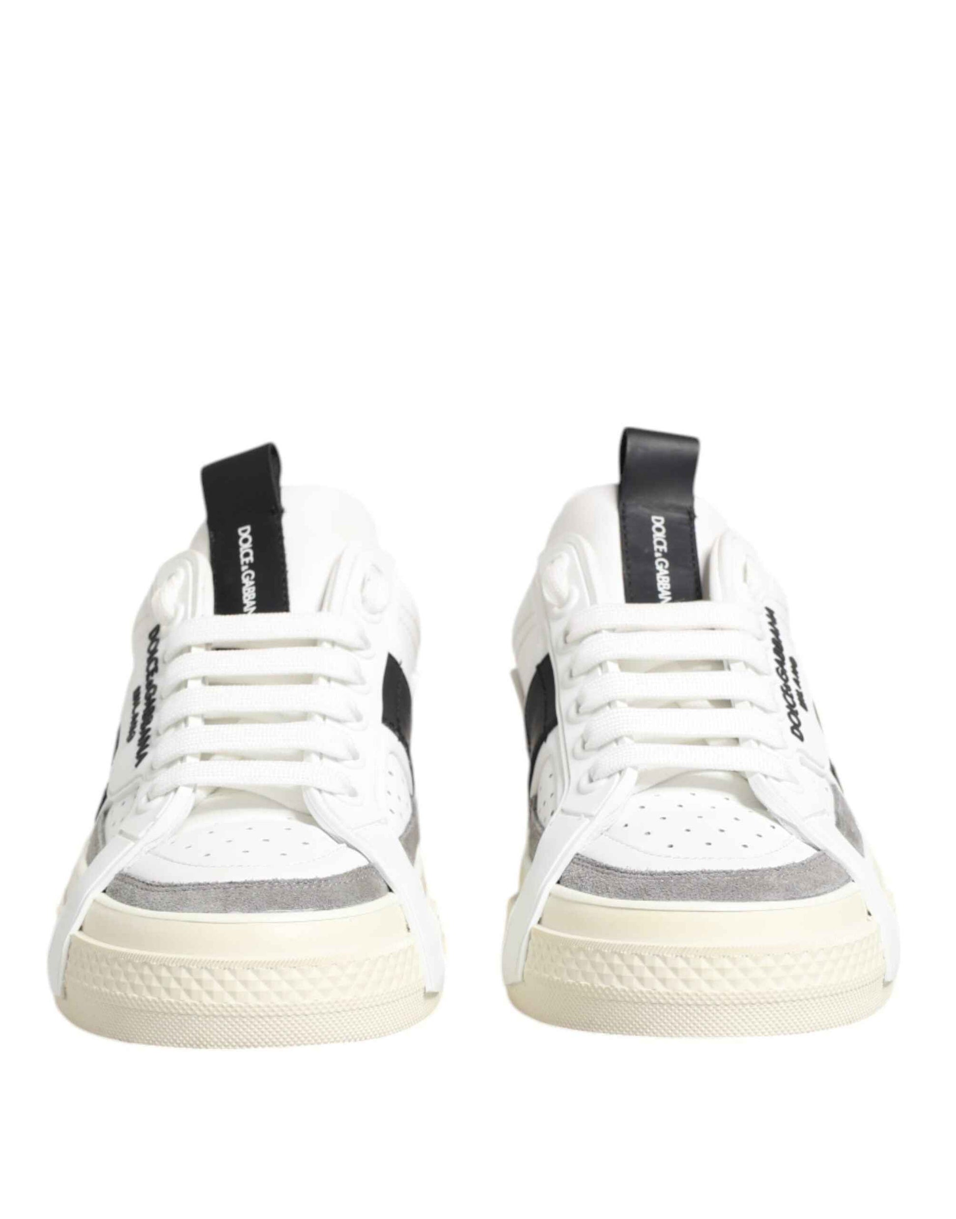 Dolce & Gabbana 2 Zero Kalfsleder Sneaker Wit Premium