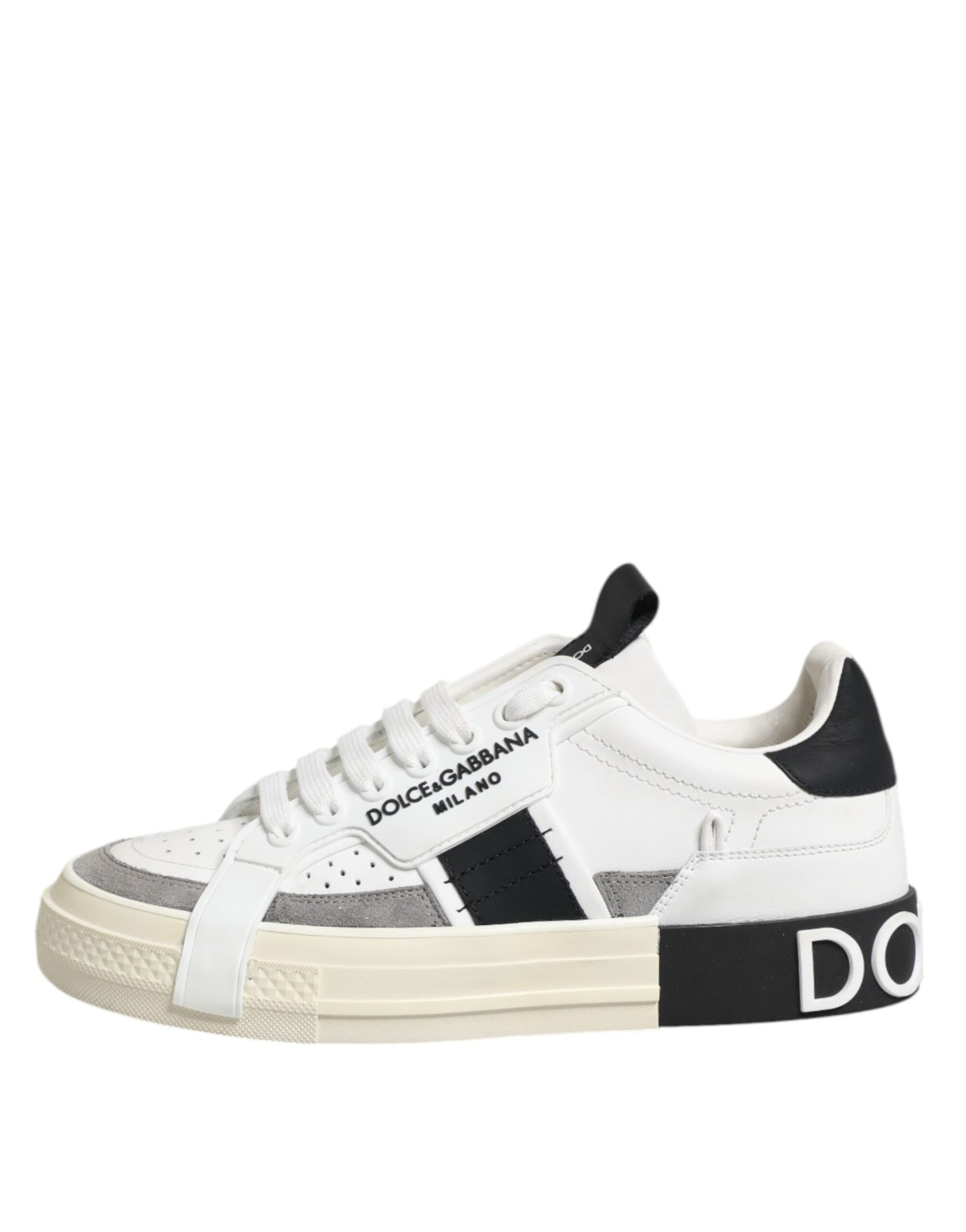 Dolce & Gabbana 2 Zero Kalfsleder Sneaker Wit Premium