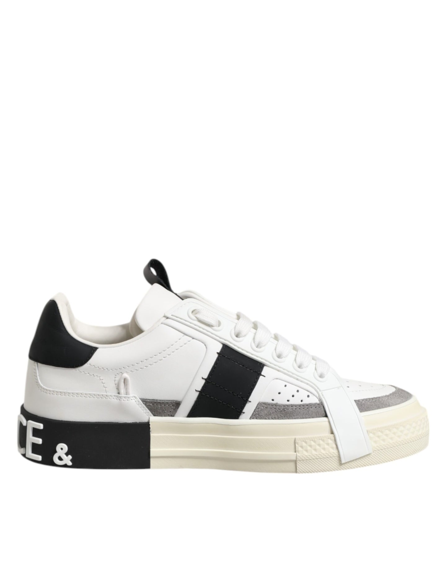 Dolce & Gabbana 2 Zero Kalfsleder Sneaker Wit Premium