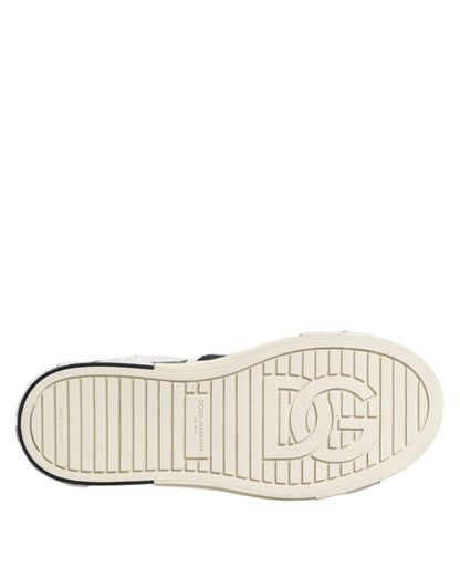 Dolce & Gabbana 2 Zero Kalfsleder Sneaker Wit Premium