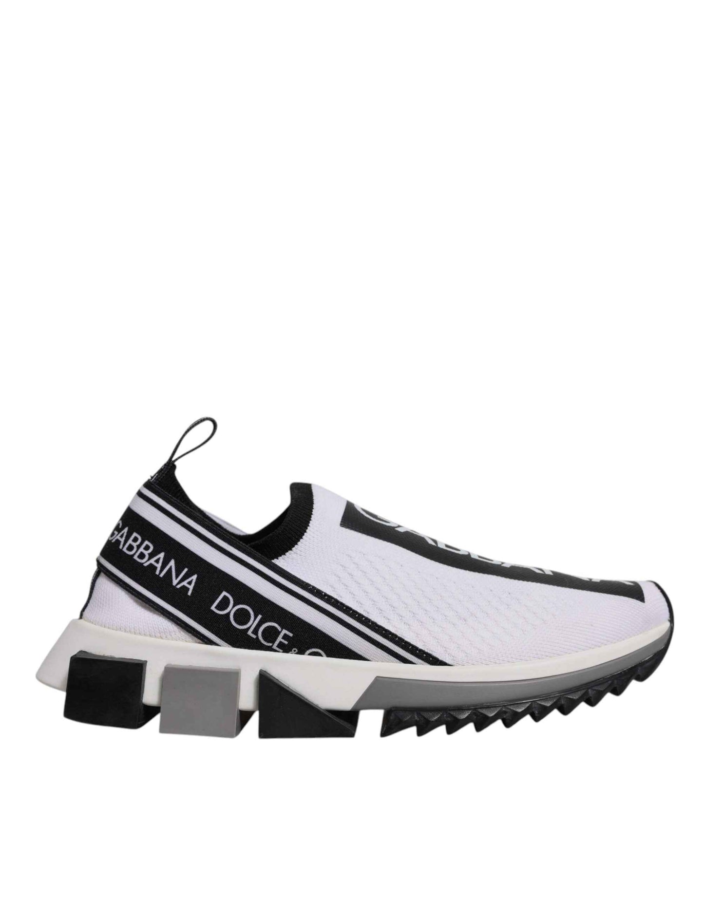 Dolce & Gabbana Sorrento Slip On Sneakers Zwart Wit