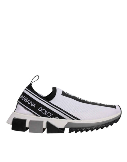 Dolce & Gabbana Sorrento Slip On Sneakers Zwart Wit