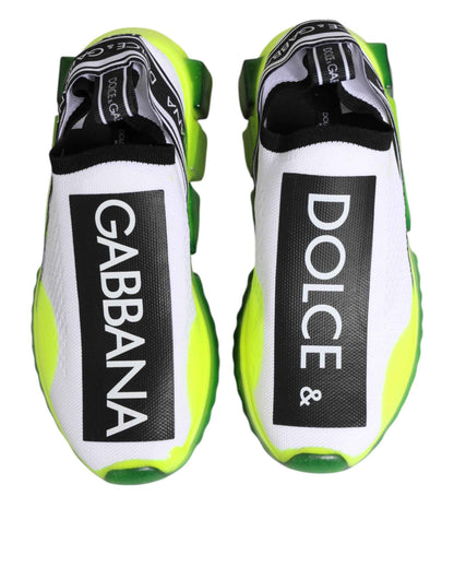 Dolce Gabbana Low-Top Sneakers Leer Premium - Zwart Wit
