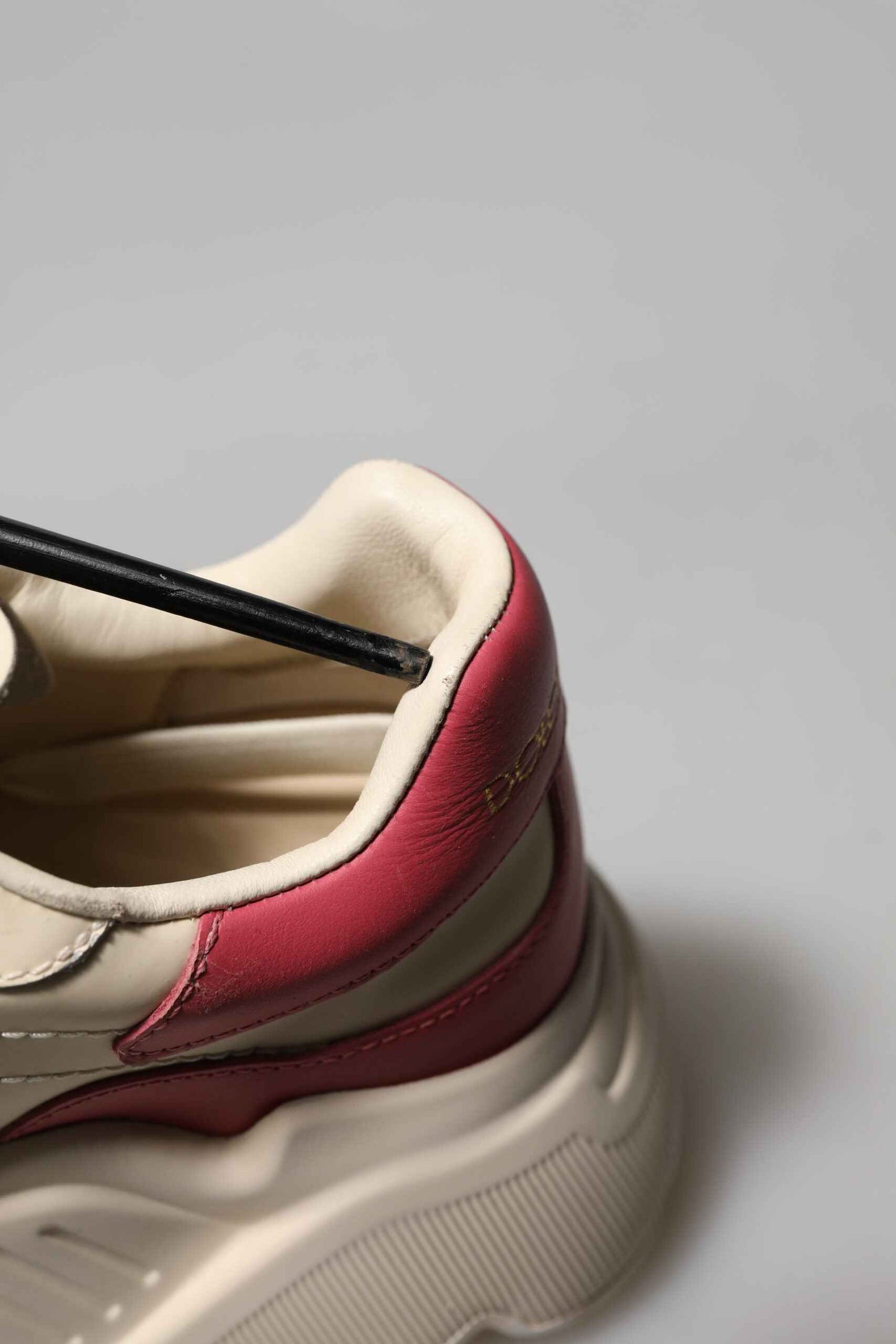 Dolce & Gabbana Daymaster Leer Sneakers – White Pink