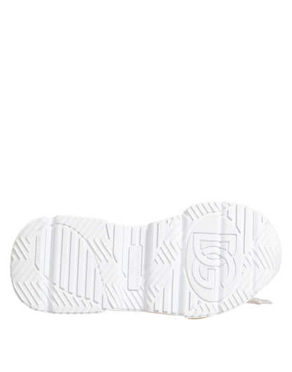 Dolce & Gabbana Daymaster Low Top Sneakers Wit En Roze