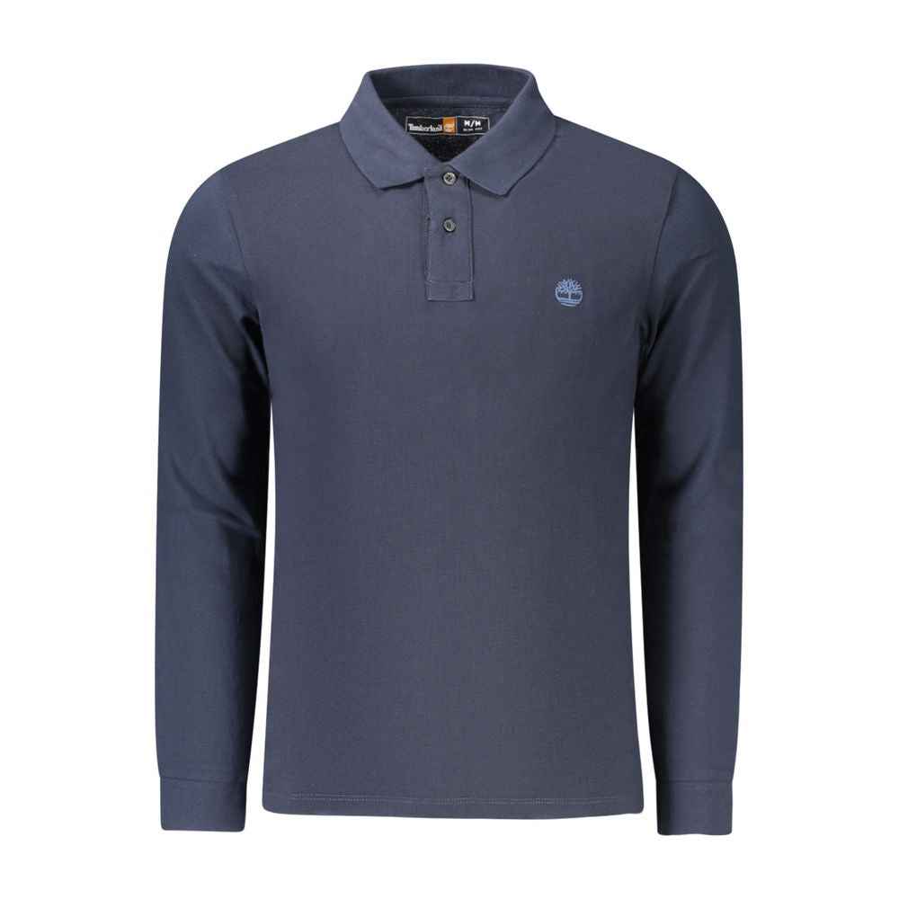Timberland Polo Shirt Cotton Blue Men Classic Fit Regular