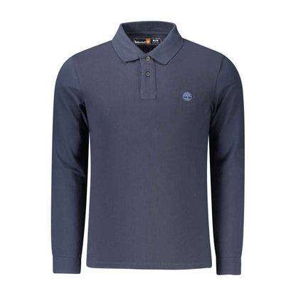Timberland Polo Shirt Cotton Blue Men Classic Fit Regular