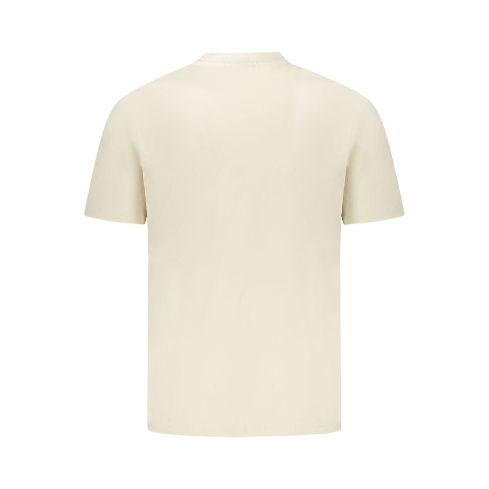 Napapijri Beige Cotton Men's T Shirt - Beige/Standard