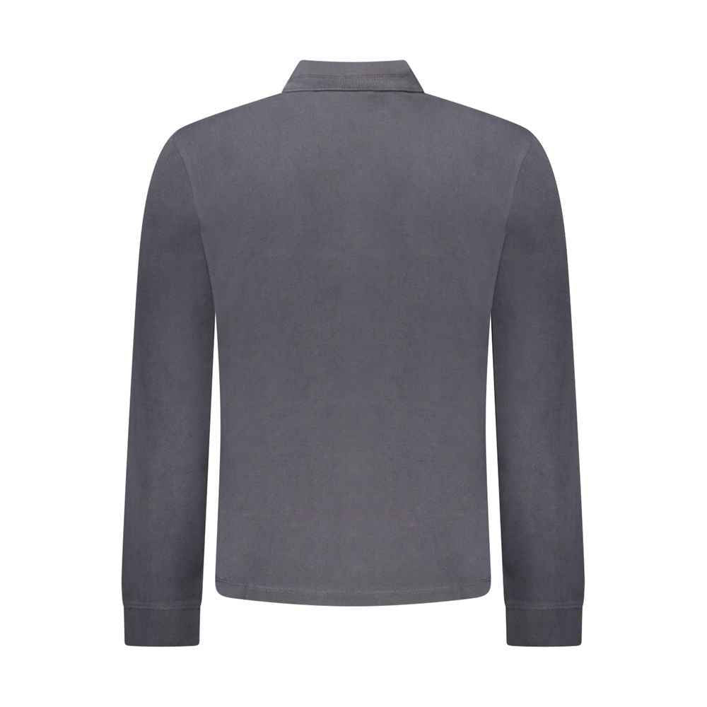 Napapijri Black Cotton Polo Shirt For Men Classic Fit