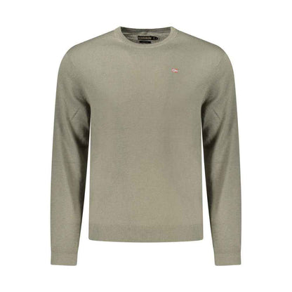Napapijri Green Wool Men Sweater