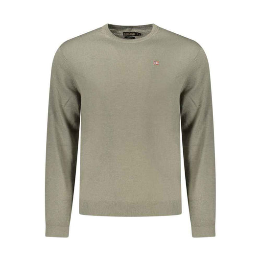 Napapijri Green Wool Men Sweater