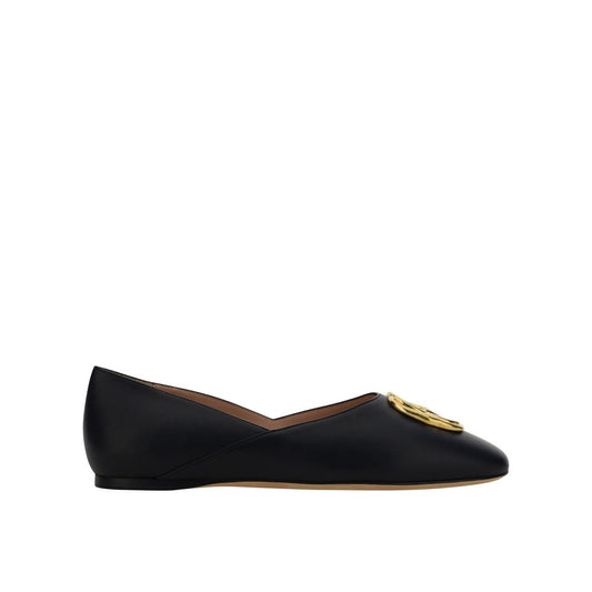 Bally Calf Leather Ballerina Flats Made In Italy Slip On