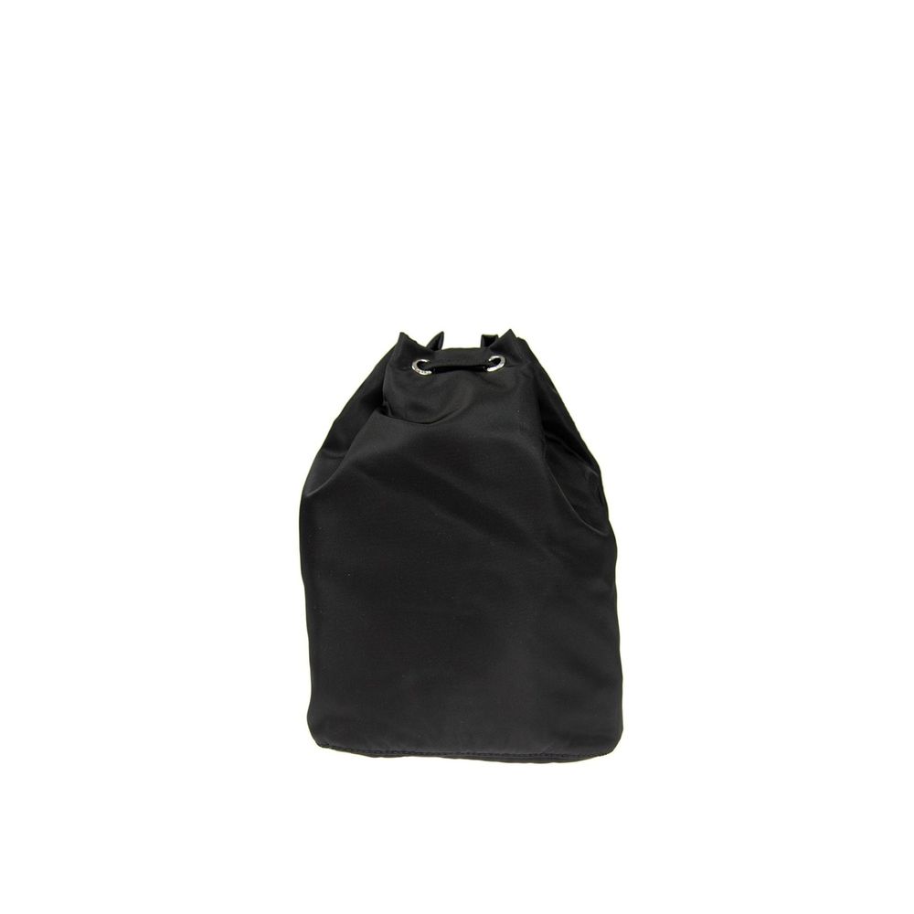 Prada Nylon And Leather Drawstring Pouch - 10 cm Width