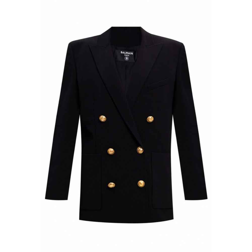 Balmain Black Viscose Suits & Blazer