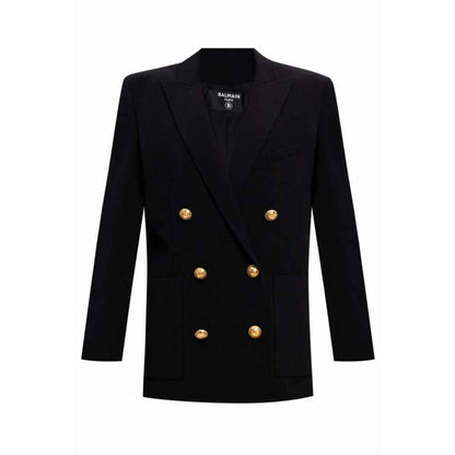 Balmain Black Viscose Suits & Blazer