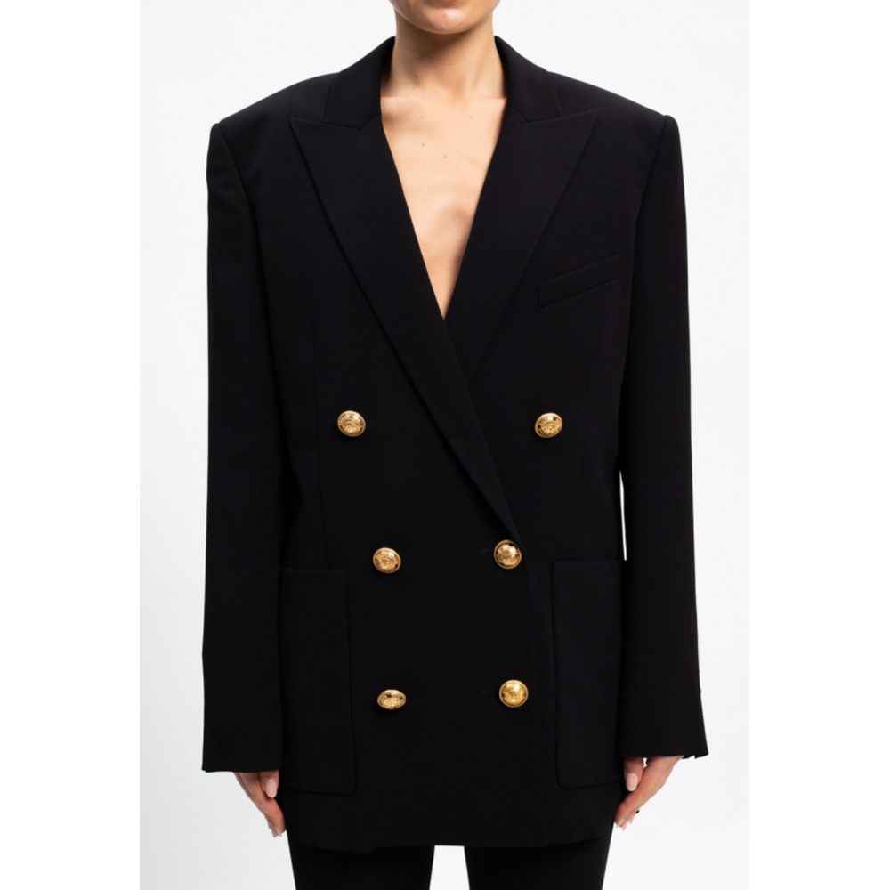 Balmain Black Viscose Suits & Blazer