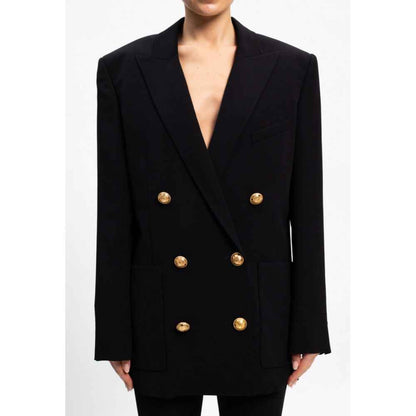 Balmain Black Viscose Suits & Blazer