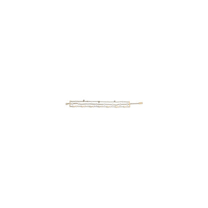 Saint Laurent Cassandre Chain Bracelet Multiwrap - Silver
