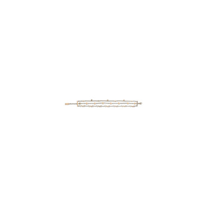 Saint Laurent Cassandre Chain Bracelet Multiwrap - Silver