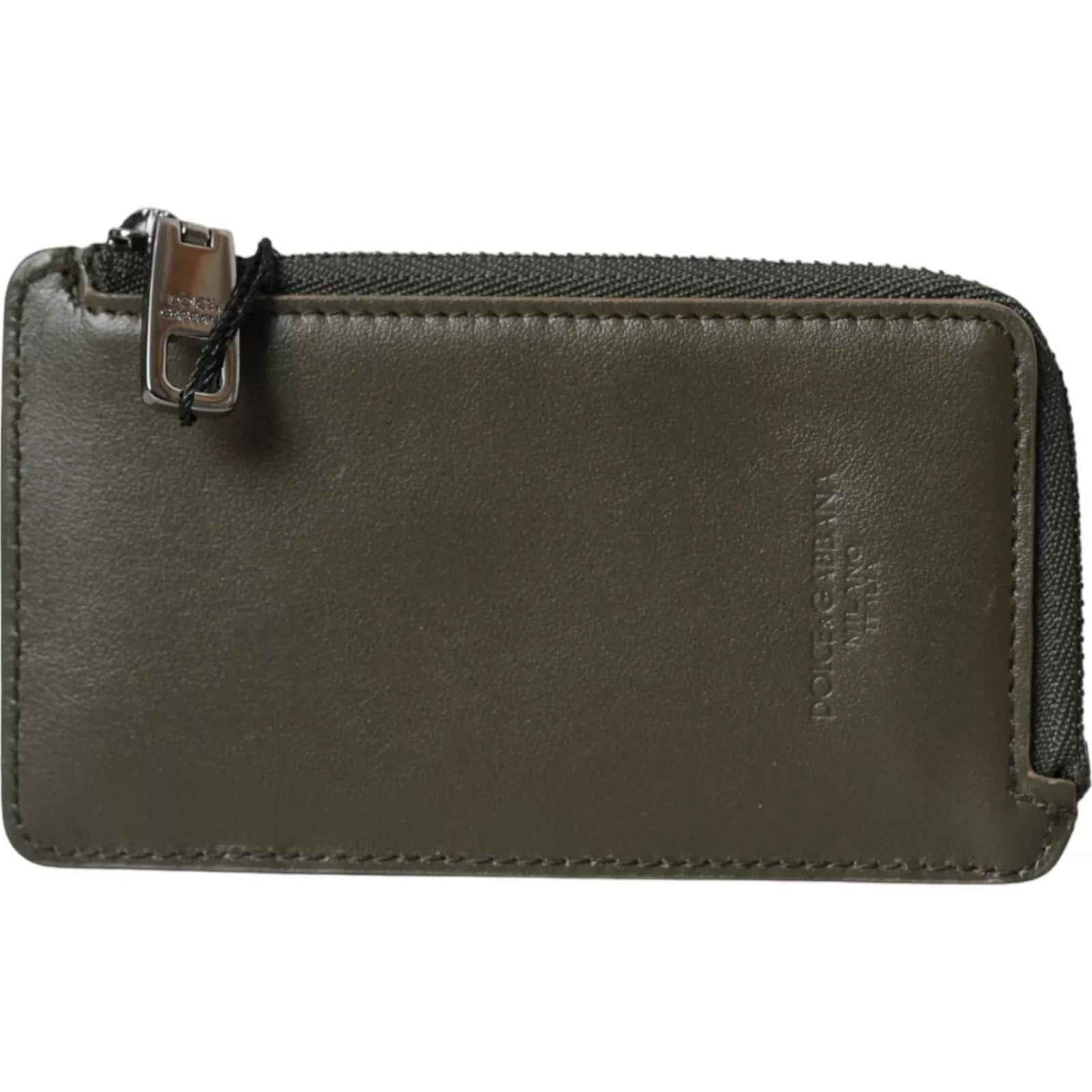 Dolce & Gabbana Multicolor Calfskin Leather Logo Card Holder Women Wallet