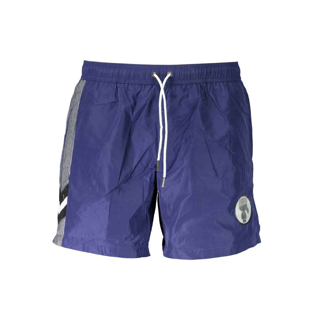 Karl Lagerfeld Blue Polyester Swimwear