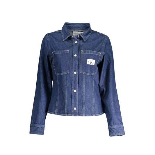 Calvin Klein Blue Cotton Shirt