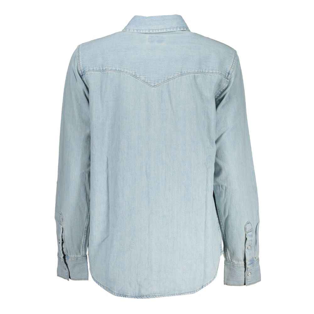 Levi's Denim Shirt Cotton Long Sleeve Classic - Blue