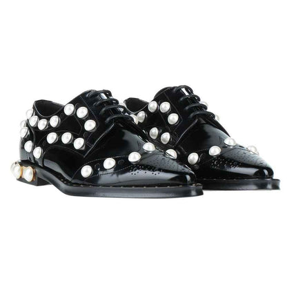 Dolce & Gabbana Black Leather Oxfords And Derby