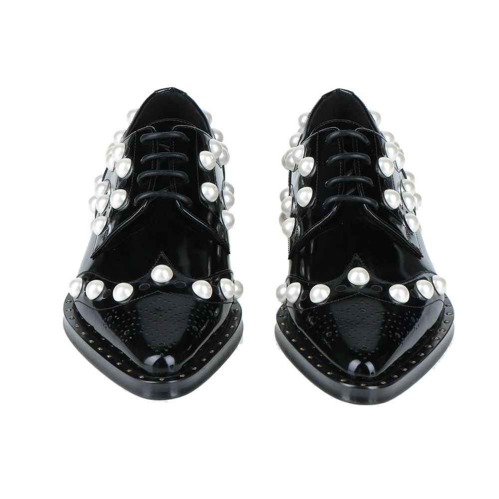 Dolce & Gabbana Black Leather Oxfords And Derby