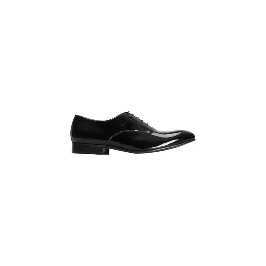 Roberto Pepe Loafer Calfskin Lace Up Moccasin Black