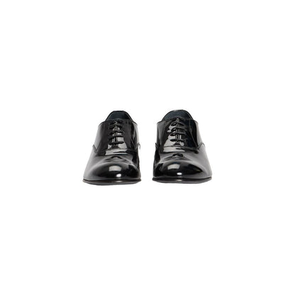 Roberto Pepe Loafer Calfskin Lace Up Moccasin Black