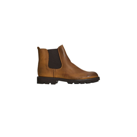 Roberto Pepe Calfskin Boot Luxury Brown Bilateral Elastic