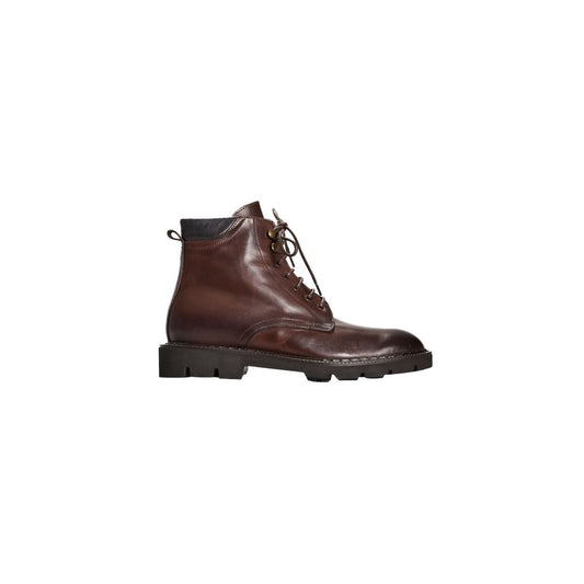 Calfskin Boots Roberto Pepe Brown Luxury Leather Edition