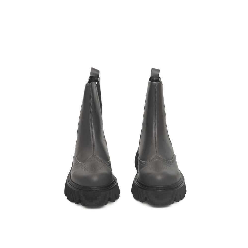 Cerruti 1881 Gray Cowhide Boot