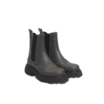 Cerruti 1881 Gray Cowhide Boot