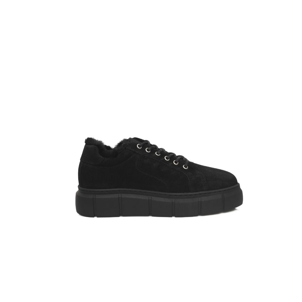 Cerruti 1881 Platform Sneakers Calfskin Leather - Black