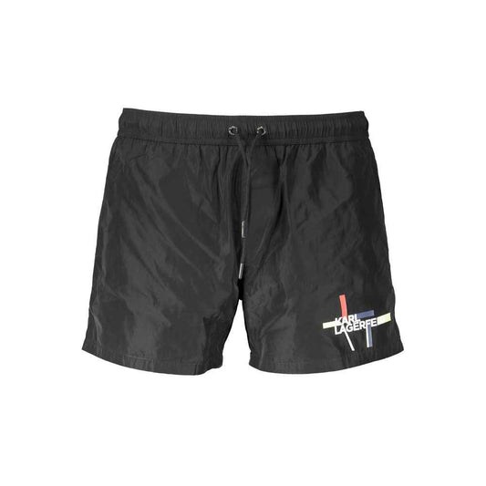 Karl Lagerfeld Black Polyester Swimwear