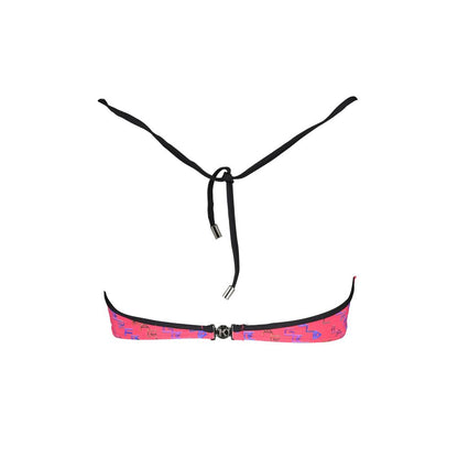 Karl Lagerfeld Red Elastane Bandeau Swimwear Collection Red