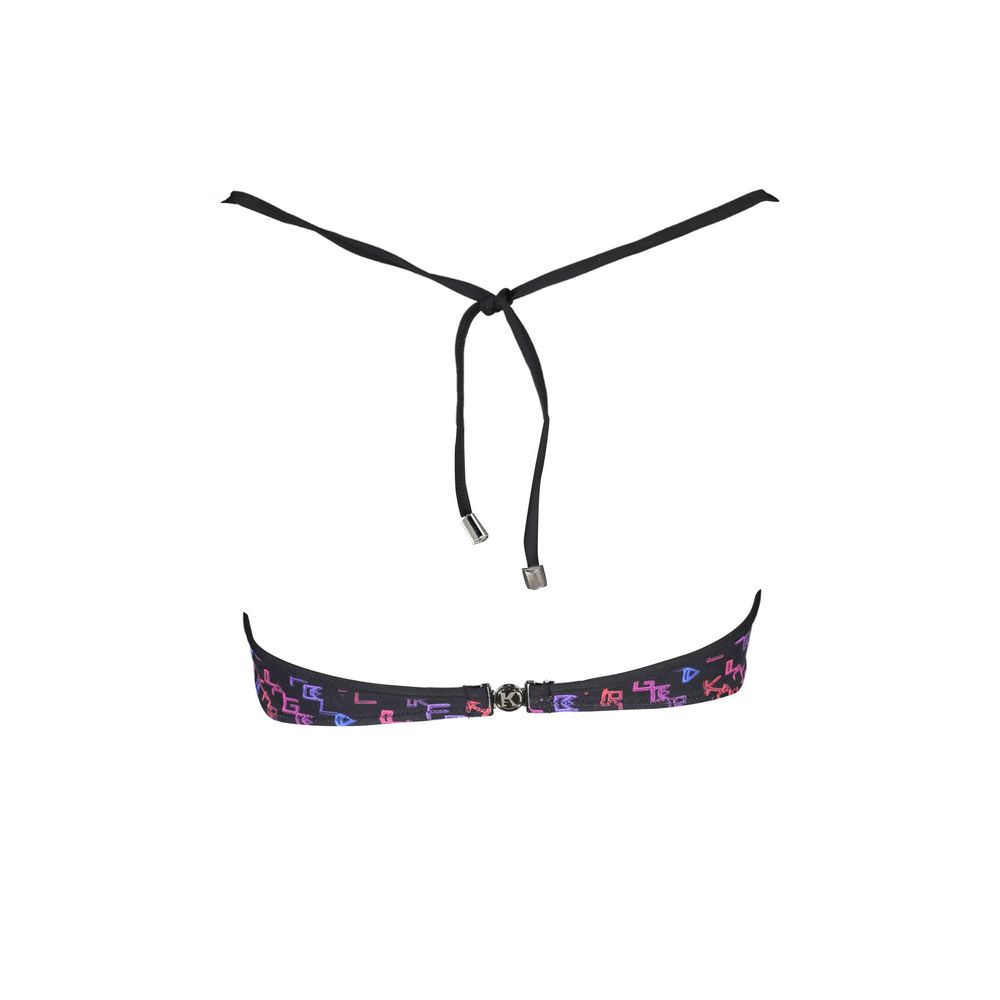 Karl Lagerfeld Swimwear Elastane Bandeau Black Logo