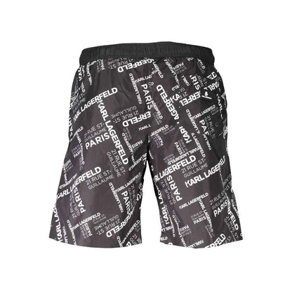 Karl Lagerfeld Black Polyester Swimwear