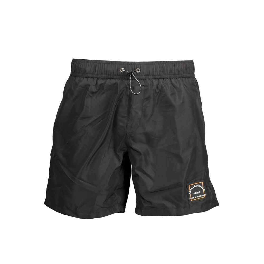 Karl Lagerfeld Black Polyester Swimwear