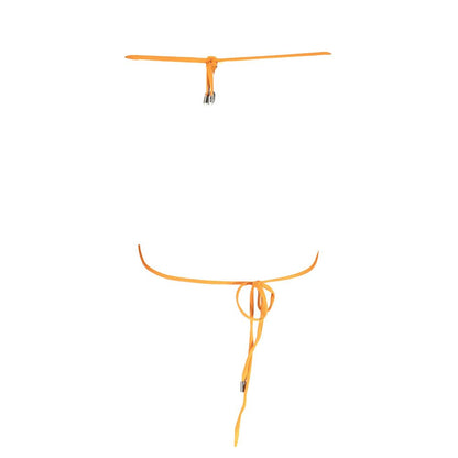 Karl Lagerfeld Triangle Swimsuit Polyester Swimwear Orange