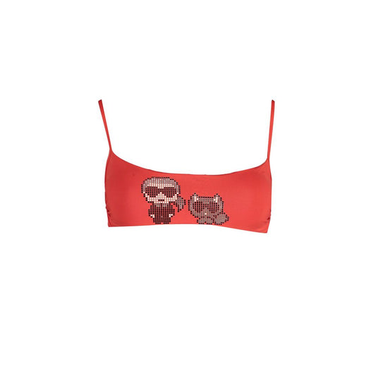 Karl Lagerfeld Elastane Swimwear Red One Piece Collection