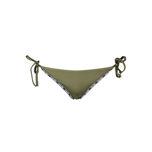 Calvin Klein Green Polyester Swimwear Lined Swim Briefs