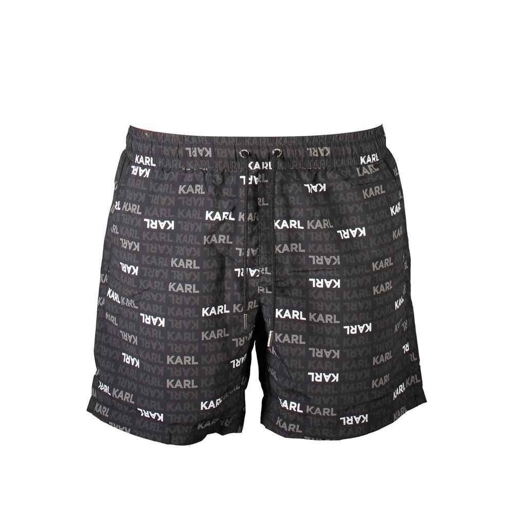 Karl Lagerfeld Black Polyester Swimwear