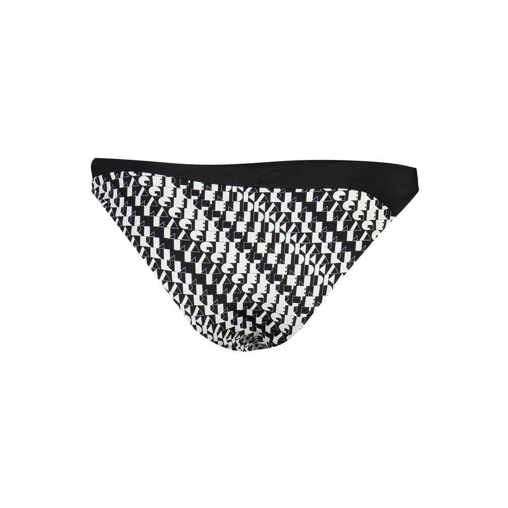 Karl Lagerfeld Black Elastane Swimwear