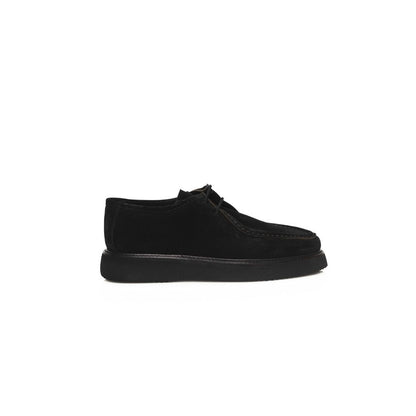 Cerruti 1881 Calfskin Derby Shoes Rubber Sole - Black